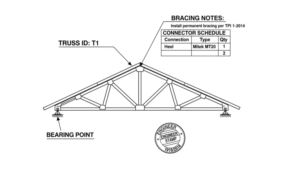 Mistake 1: Setting Trusses Without Engineered Drawings