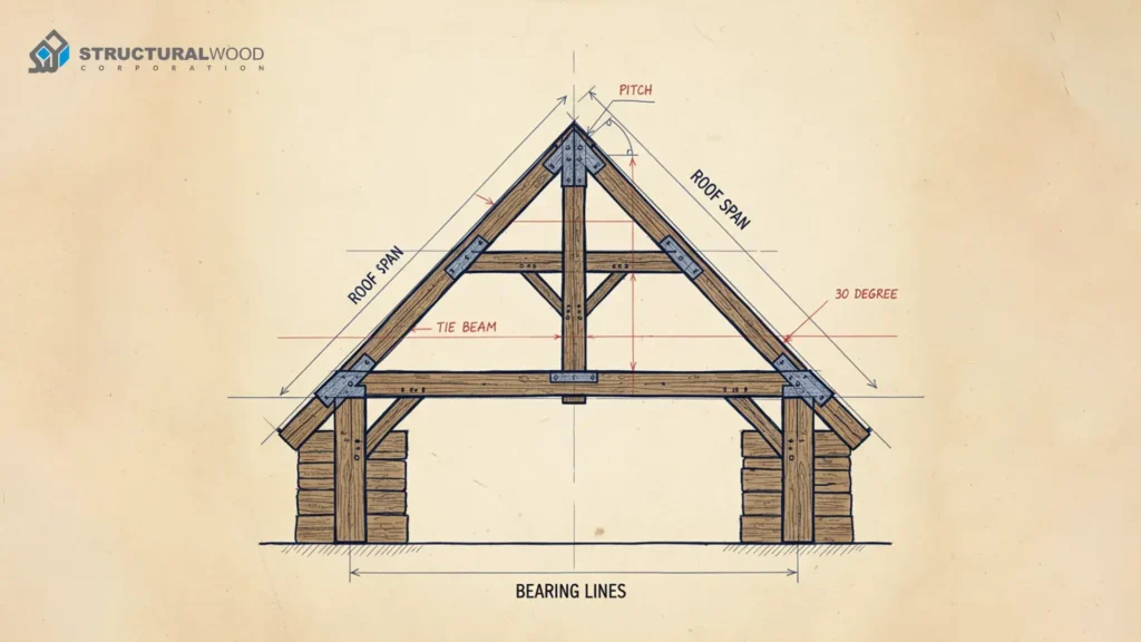 Confirm Your Roof Design Details First- How to Order Heavy Timber Roof Trusses