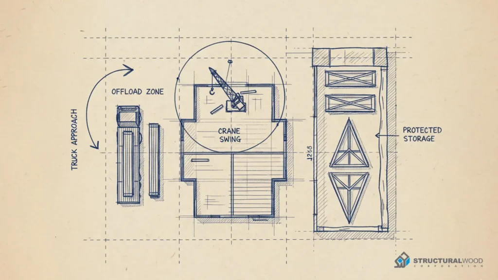 Labor, Equipment, and Site Access- Roof Truss Installation Costs