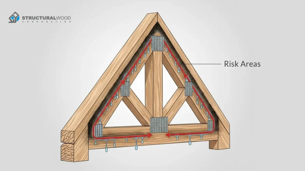 Moisture and Humidity Damage- How Weather and Climate Affect Roof Trusses