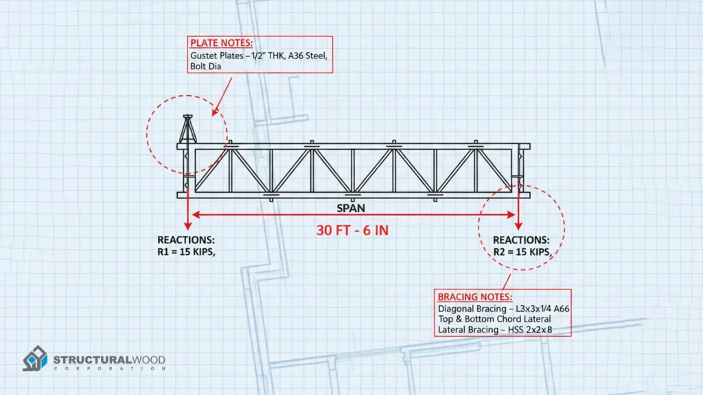 Produce Permit-Ready Drawings- Roof Truss Design and Engineering Services